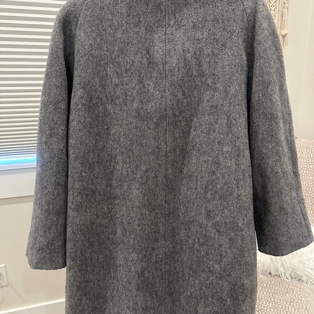 Vintage Wool Blend Grey Coat - Picture 4 of 6